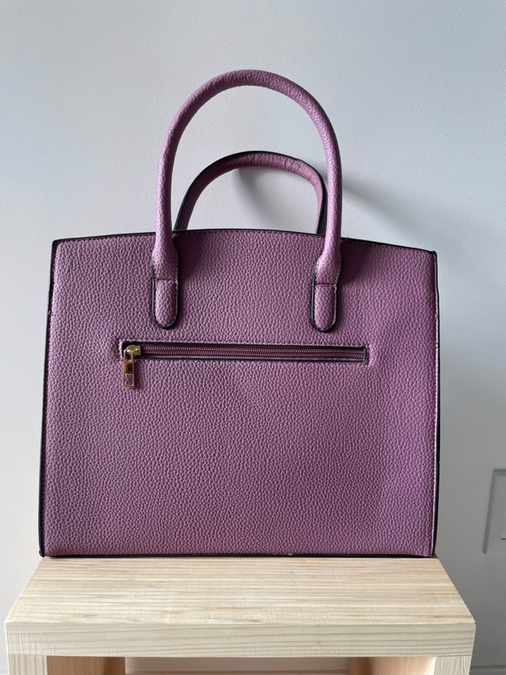 BNWT Jane Birkin inspired purse/bag in mauve pink/purple - Picture 11 of 11